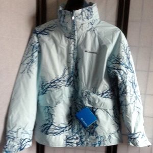 NWT Columbia Women's L Blue & Teal Peridot Parka
